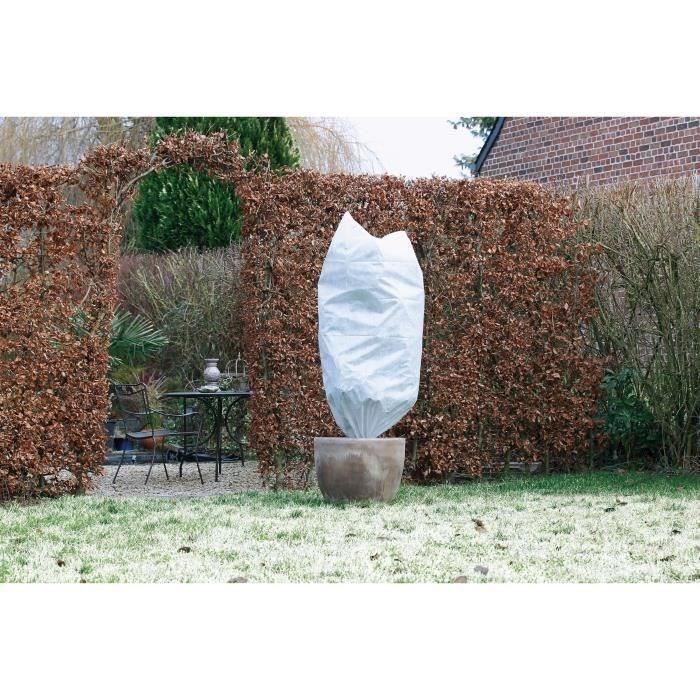 NATURE Lot de 3 housse d'hivernage 50 g/m˛ - Ř 50 cm x 1 m - Blanc