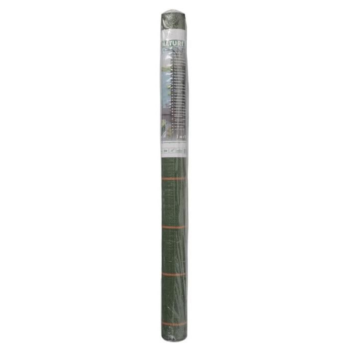 Toile de paillage paysages verte, 1 x 25 m - traité anti UV, 100 g/m² - Bâche de sol anti mauvaises herbes