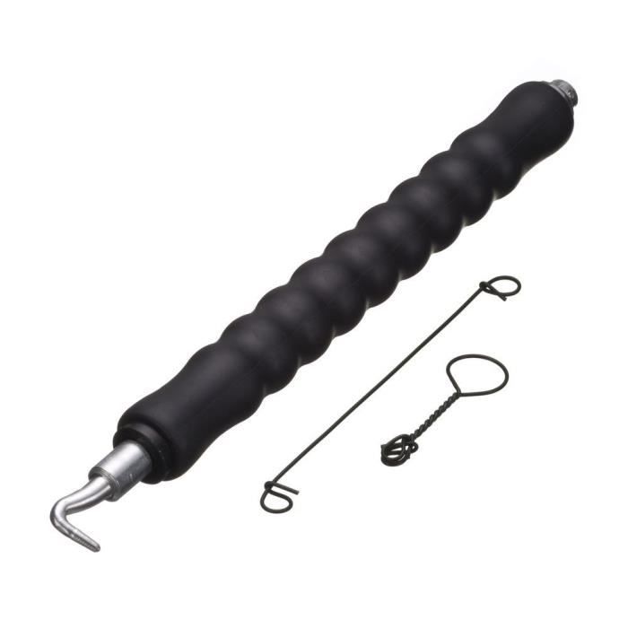 NATURE Torsadeuse a fil - Automatique, manche en caoutchouc - Inclus 50x (L16 cm x Ø1 mm) - Liens a boucle en acier galva - H30 cm