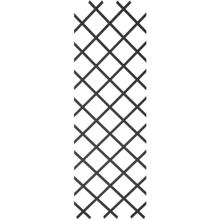 Treillis extensible - NATURE - En plastique Anthracite - 50 x 150 cm