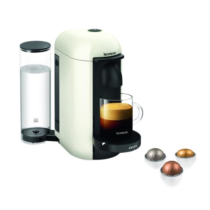 NESPRESSO KRUPS Vertuo Plus Machine a CafÈ, Cafetiere Espresso, Blanc Ivoire YY3916FD