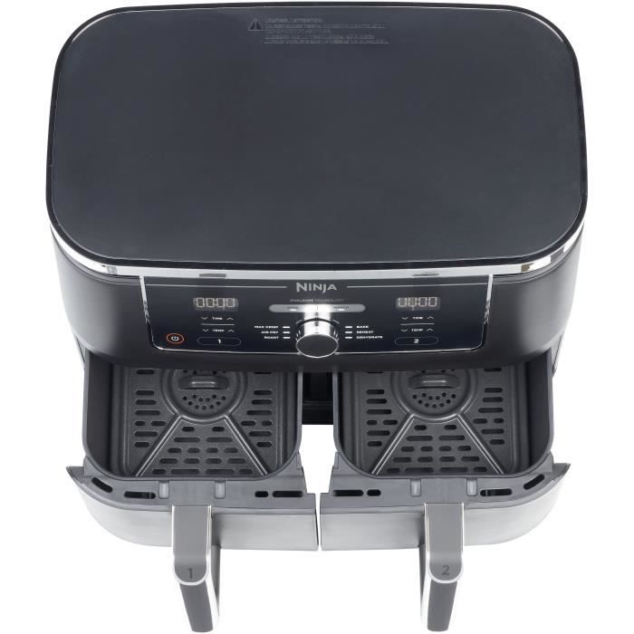 Friteuse sans huile Dual Zone NINJA Foodi Max - AF400EU - 2470W - 9,5L - 2 tiroirs de cuisson - 6 modes de cuisson prÈdÈfinis
