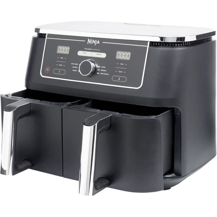 Friteuse sans huile Dual Zone NINJA Foodi Max - AF400EU - 2470W - 9,5L - 2 tiroirs de cuisson - 6 modes de cuisson prÈdÈfinis
