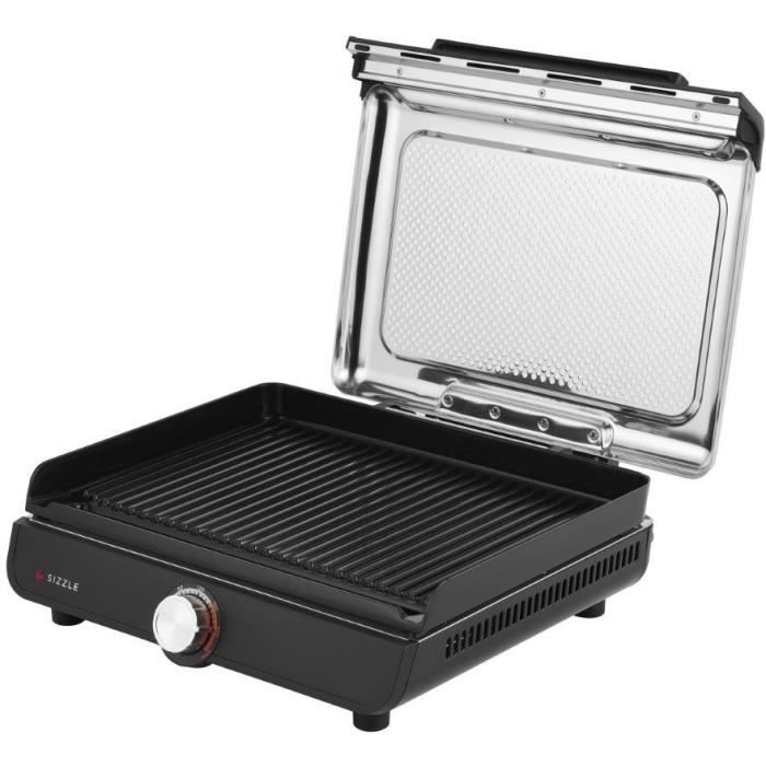 Grill et plancha d'intÈrieur - NINJA - Sizzle GR101EU - 34 x 8 x 13,5 cm - Noir