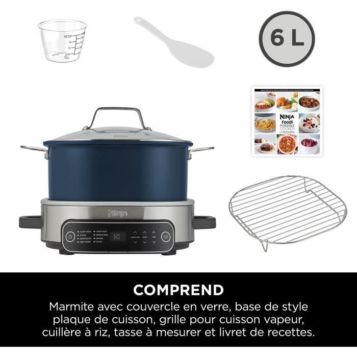 Mijoteuse NINJA - PossibleCooker Foodi MC1101EU - Capacité 6L - Jusqu'a 6 personnes - 8 programmes de cuisson