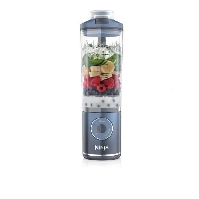 Blender portable NINJA Blast Max - BC251EUNV - bol 530 ml - autonomie 2h - sans fil - sans BPA - Bleu