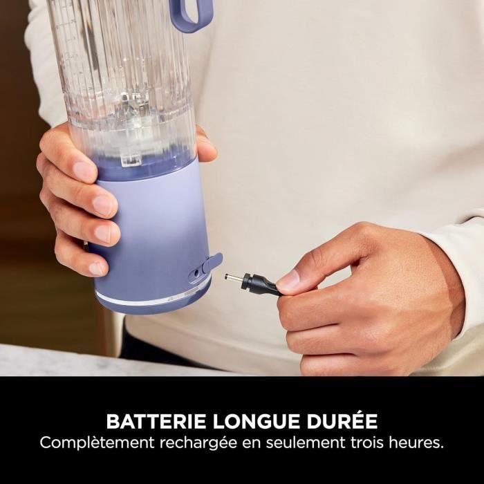 Blender portable NINJA Blast Max - BC251EULD - bol 530 ml - autonomie 2h - sans fil - sans BPA - lavande