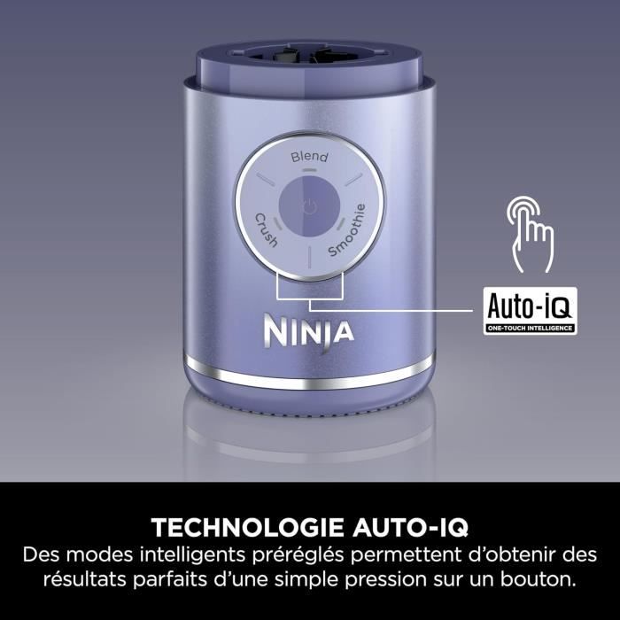 Blender portable NINJA Blast Max - BC251EULD - bol 530 ml - autonomie 2h - sans fil - sans BPA - lavande
