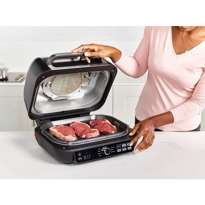 Grille-viande NINJA - Foodi Max Pro AG651EU - Capacité 3,8L - Argent / Noir - 2460W