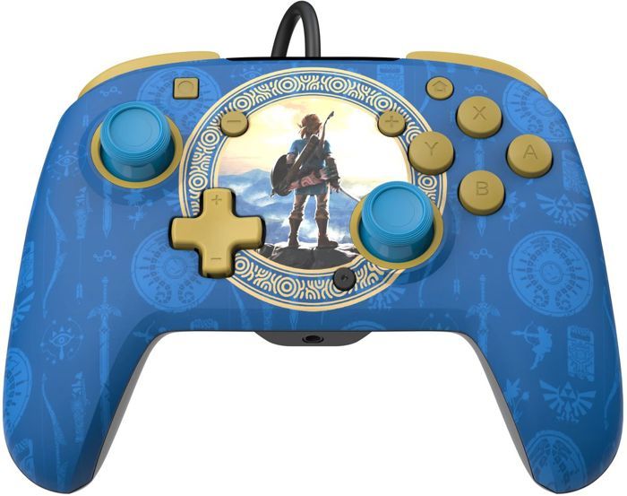 Manette de jeu - Nintendo - Zelda - Filaire - Série limitée - Bleu