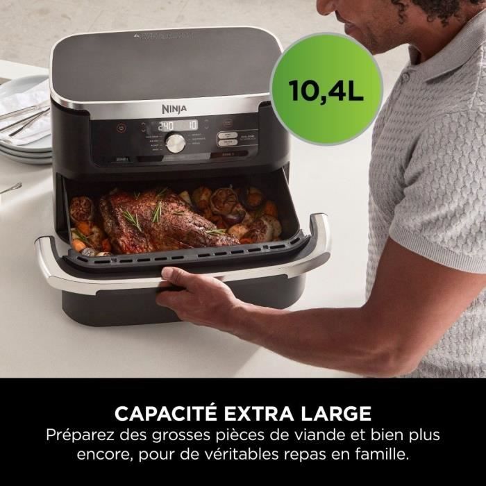 Friteuse sans huile NINJA - Foodi Flex AF500EU - Capacité 10,4L - 7 programmes de cuisson - 2470W