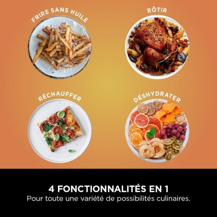 Friteuse sans huile NINJA - Pro AF140EU - Capacité 4,7L - 4 programmes de cuisson - 2000W