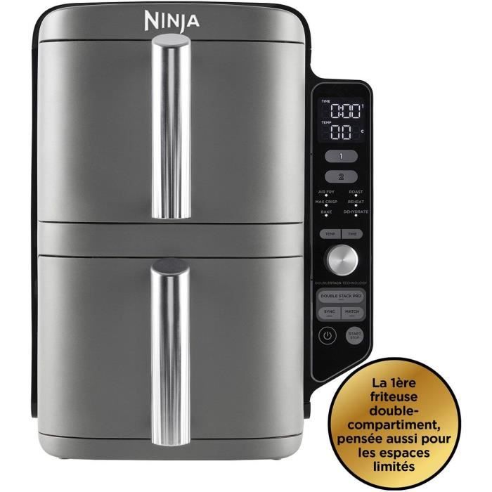 Friteuse sans huile NINJA - Double Stack XL SL400EU - Capacité 9,5L - 6 programmes de cuisson - 2470W