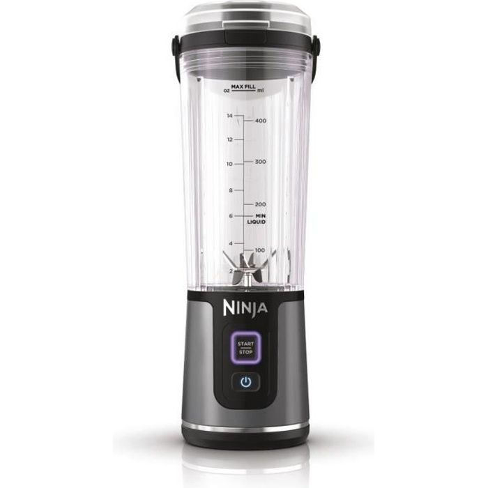Blender portable Ninja Blast - BC151EUBK - bol 530 ml - autonomie 2h - sans fil - sans BPA - noir