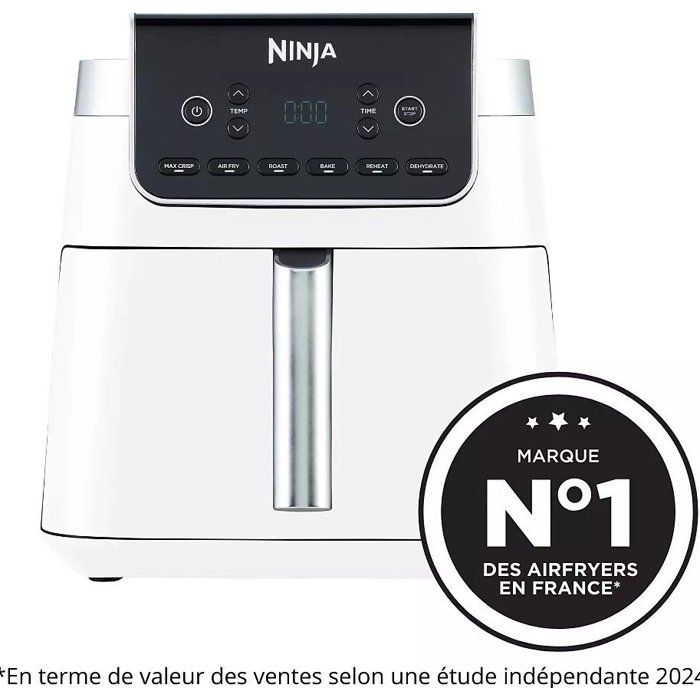 Friteuse sans huile NINJA - Foodi Max AF180EU - Capacité 6,2L - 2000W - Blanc