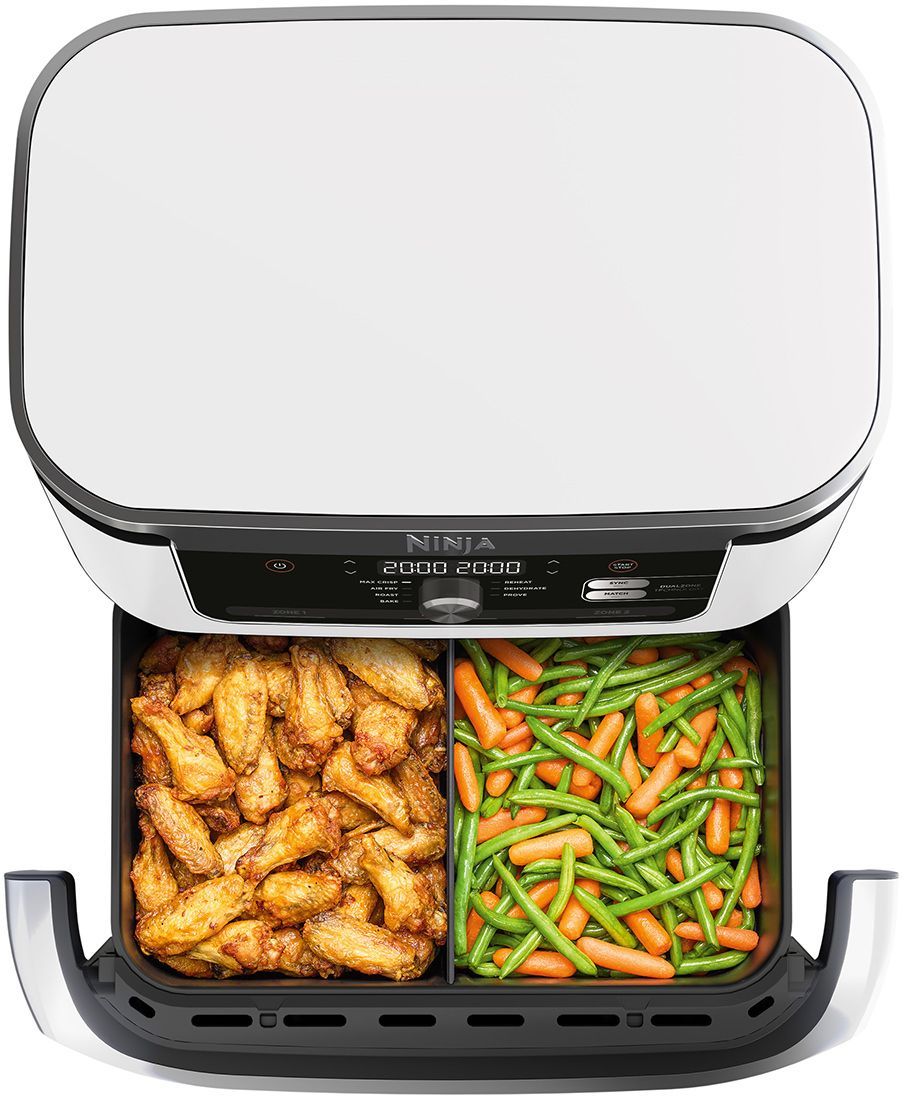 Friteuse sans huile NINJA - Foodi Flex AF500EUWH - Capacité 10,4L - 7 programmes de cuisson - Blanc - 2470W