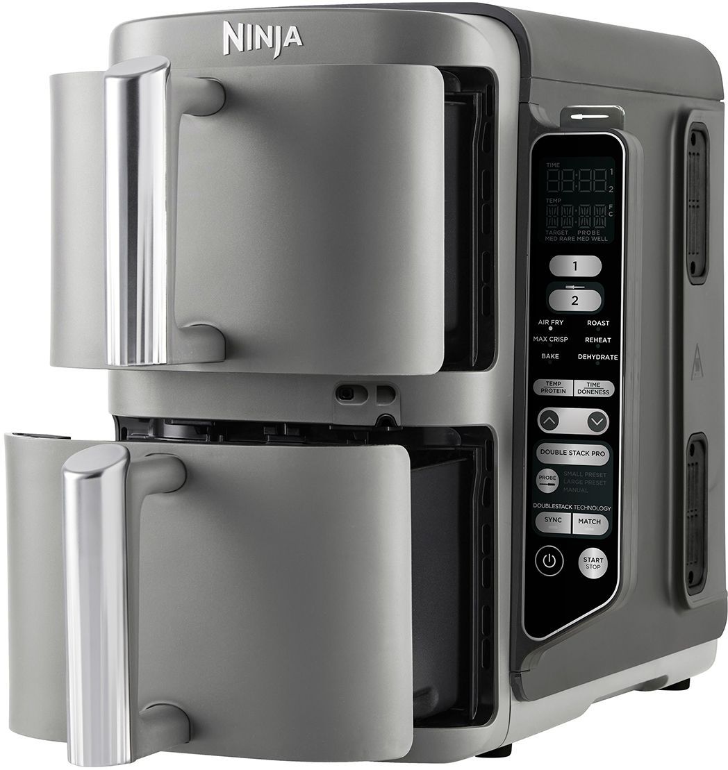 Friteuse sans huile NINJA - Double Stack XL SL451EU - Capacité 9,5L - 6 programmes de cuisson - Thermosonde - 2470W