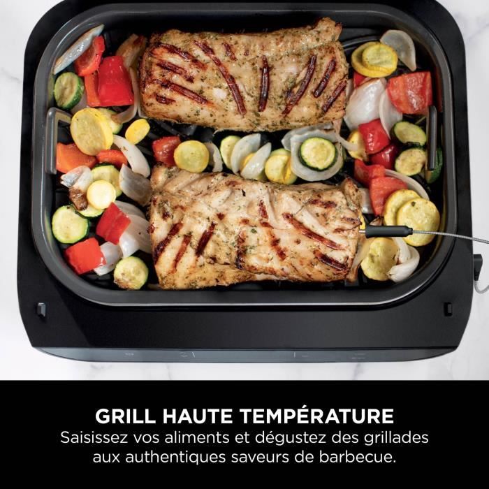 Grill & Friteuse sans huile - NINJA - MAX 6-en-1 DG551EU - 1760 W - 6 modes de cuisson - Gris