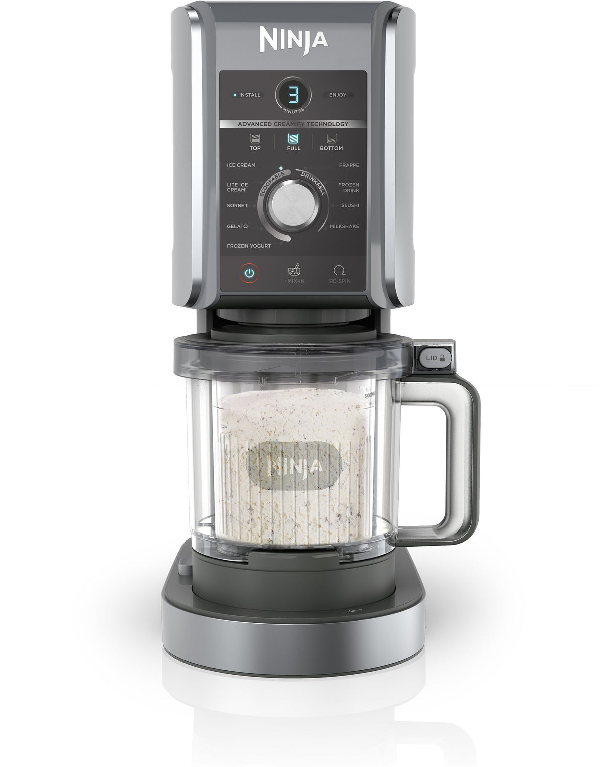 Machine ŕ glaces NINJA - CREAMi Deluxe NC502EU - 2 pots inclus 709ml - 10 programmes