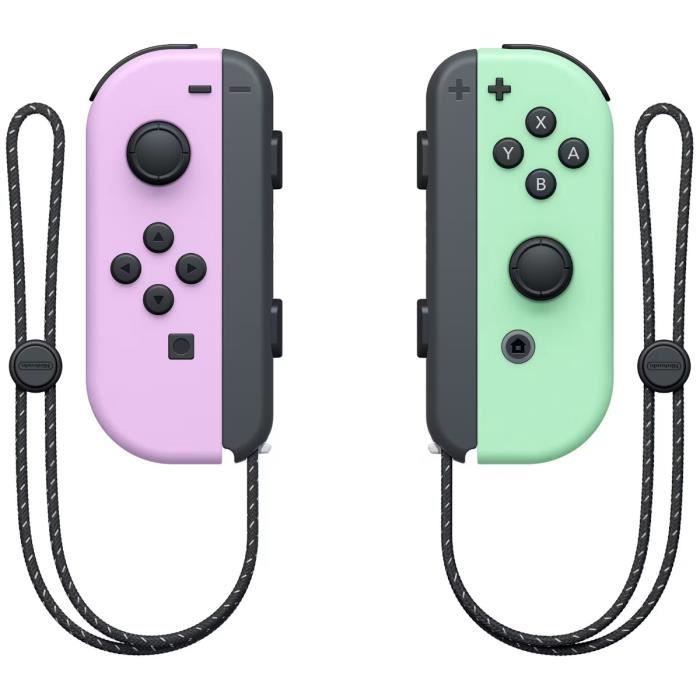 Paire de manettes Joy-Con Violet Pastel & Vert Pastel pour Nintendo Switch