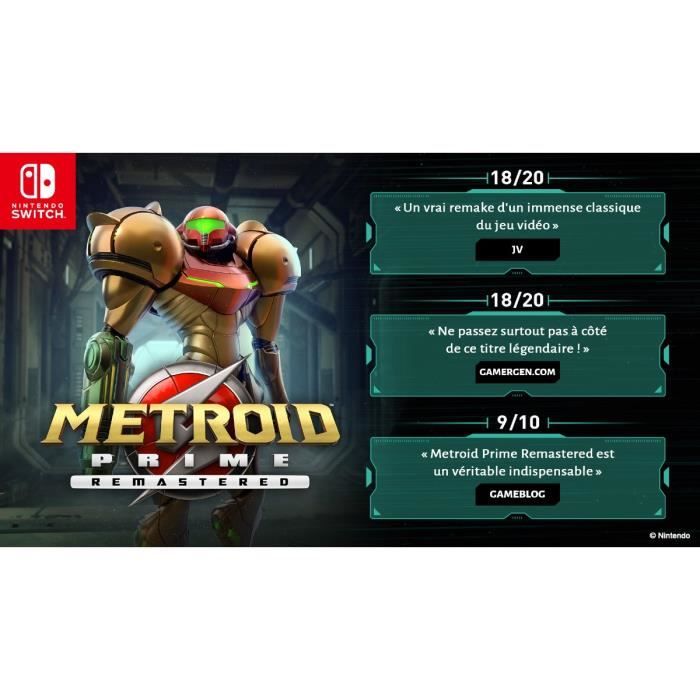 Metroid Prime Remastered Jeu Nintendo Switch