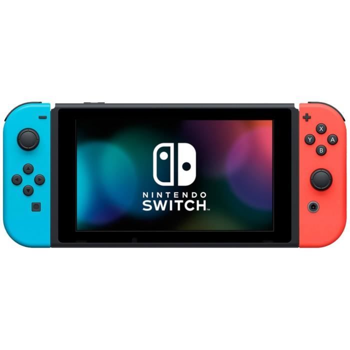 Console Nintendo Switch ï Bleu NÈon & Rouge NÈon + Nintendo Switch Sports (PrÈ-installÈ) + 12 mois d'abonnement NSO (Code)