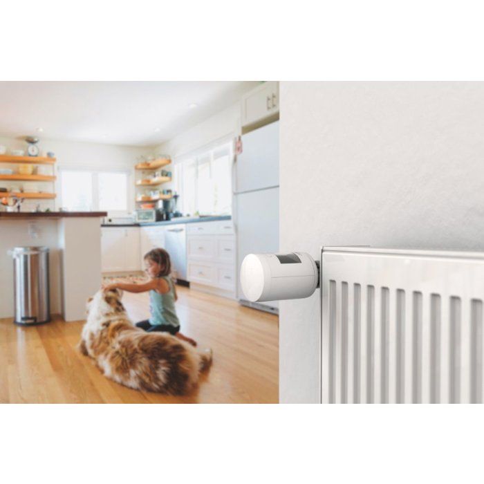 Tete Thermostatique TRV 1.0 et adaptateurs - Delta Dore - TRV 1.0 Adapt - Chauffage connecté - Programmation - Contrôle vocal