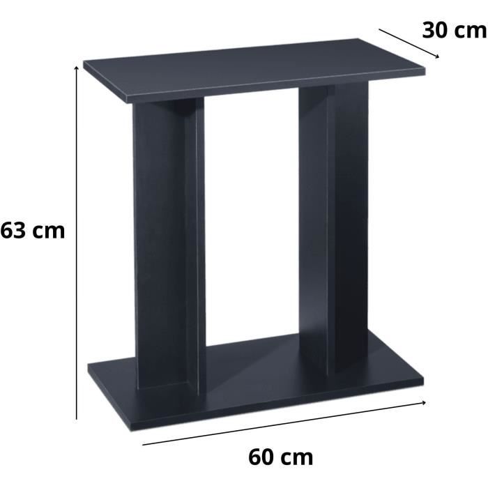 Meuble pour aquarium 60 cm noir - Ciano Noir