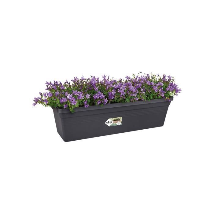 ELHO Balconniere GREEN BASICS - 6L - L 16,5 x P 39 x H 13,7 cm - Extérieur & Balcon - Vivre noir