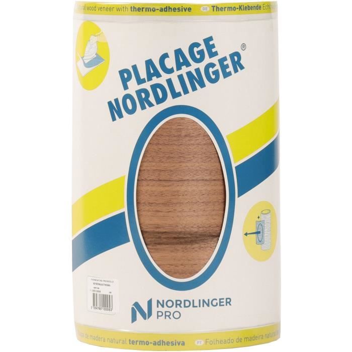 Placage - NORDLINGER PRO - 0.25 m x 2.50 m - PrÈ-encollÈ - Noyer