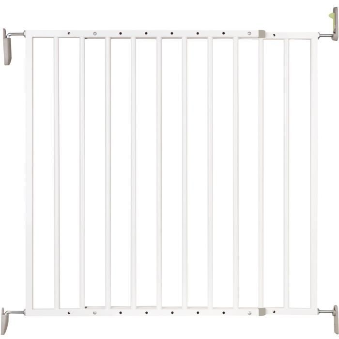 NORDLINGER PRO Barriere de sÈcuritÈ Enfant VICTORIA - 64 a 113 cm - Blanc - Pivotante - Ouverture facile