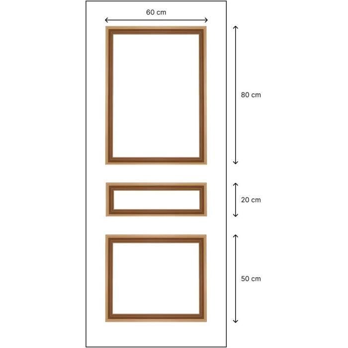 Kit moulures de porte - NORDLINGER PRO - FSC 100% - AdaptÈ aux portes de 73 et 83 cm