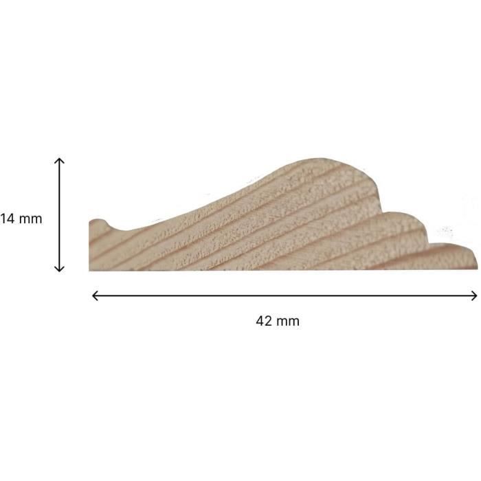 Kit moulures de porte - NORDLINGER PRO - FSC 100% - AdaptÈ aux portes de 73 et 83 cm