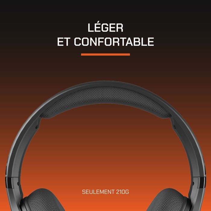 Casque gamer filaire - NOVA GAMING - Borealis - Micro amovible - LED RBG - Noir