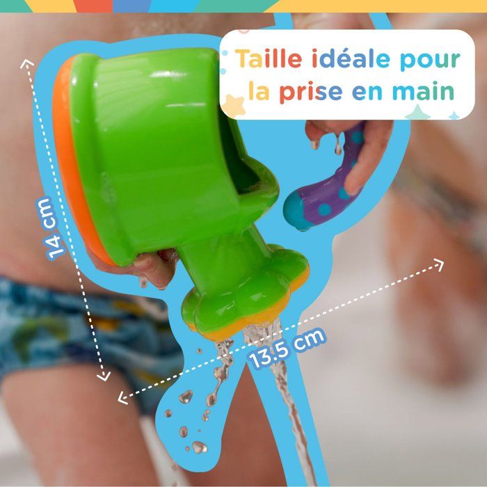 Jouet de bain - NUBY - Arrosoir amusant - Des 12 mois - Vert