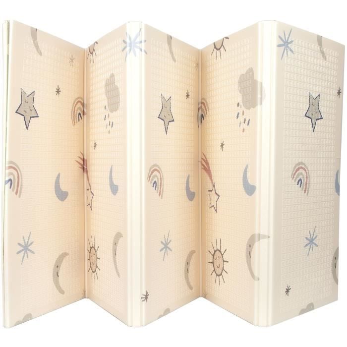 Tapis d'Éveil Réversible - NUBY - 200 x 150 x 1 cm - Arc-en-Ciel