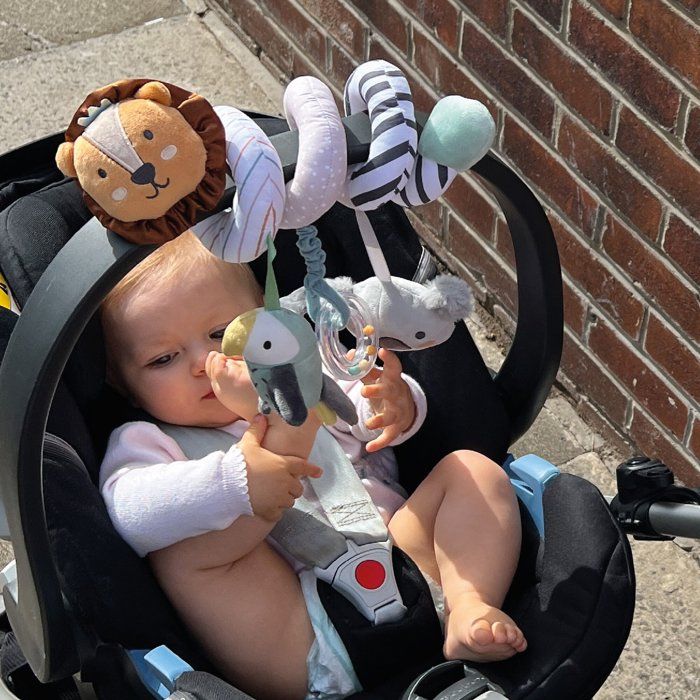 Spirale d'activités - NUBY - Jouet interactif pour poussette - Peut etre attacher sur une poussette ou un siege-auto ou un lit