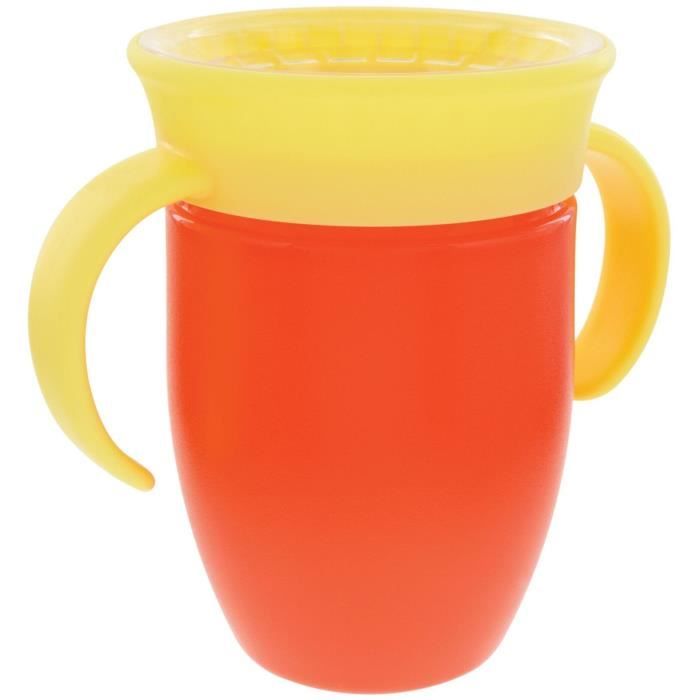 Lot de 2 tasses 360° avec poignées - NUBY - Fille