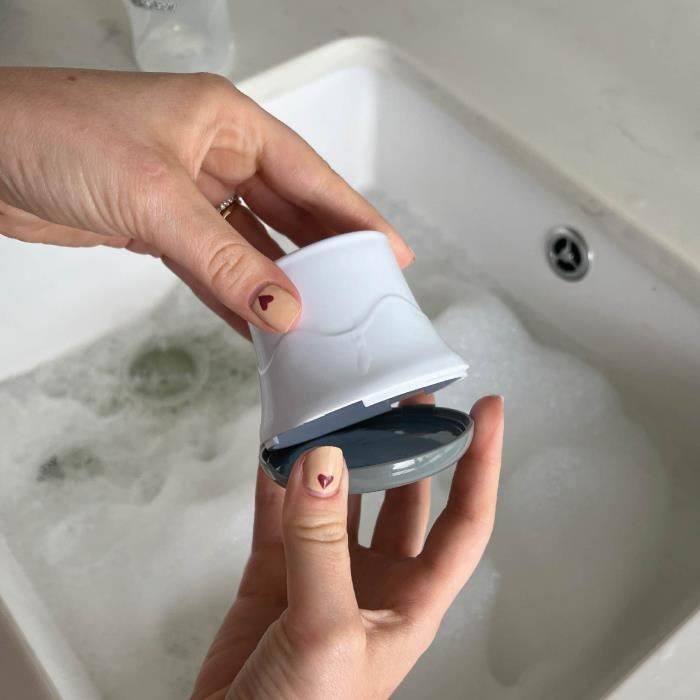 Brosse de Nettoyage - NUBY - Pour Biberon et Tétine 2 en 1 avec Support Hygiénique