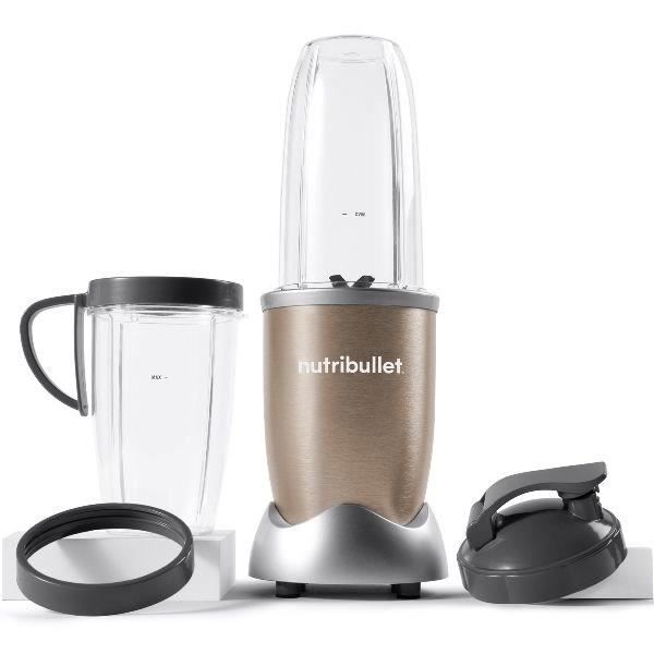 Blender personnel - NUTRIBULLET - NB907CP - 900W - 2 tasses + 2 couvercles + anneau - Doré