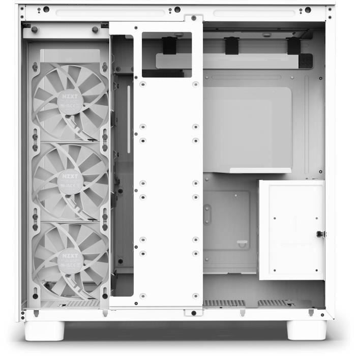 Boitier moyen-tour - NZXT - H9 Flow - Refroidissement avancé - 4 ventilateurs F120mm - Blanc