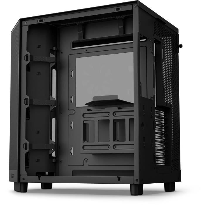 Boitier moyen-tour - NZXT - H6 Flow - Double chambre - Noir - 5 ventilateurs inclus