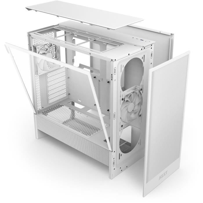 Boitier moyen-tour compact ATX - NZXT - CC-H52FW-01 - H5 Flow - Blanc