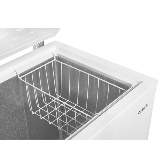 CongÈlateur coffre OCEANIC OCEACC198WE - 1 Porte - 198L - Classe E - blanc