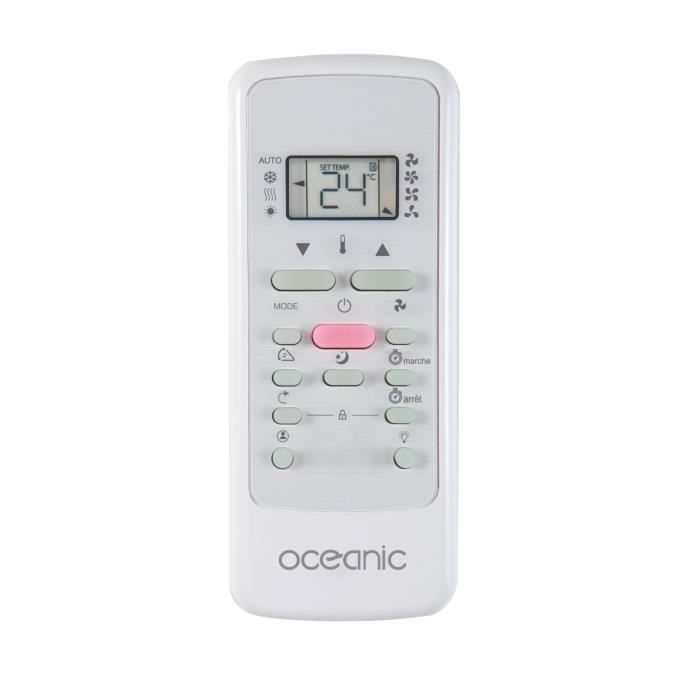 Climatiseur monobloc rÈversible mobile OCEANIC - 3530 W - 12000 BTU - Chaud/Froid - Programmable - Classe ÈnergÈtique A