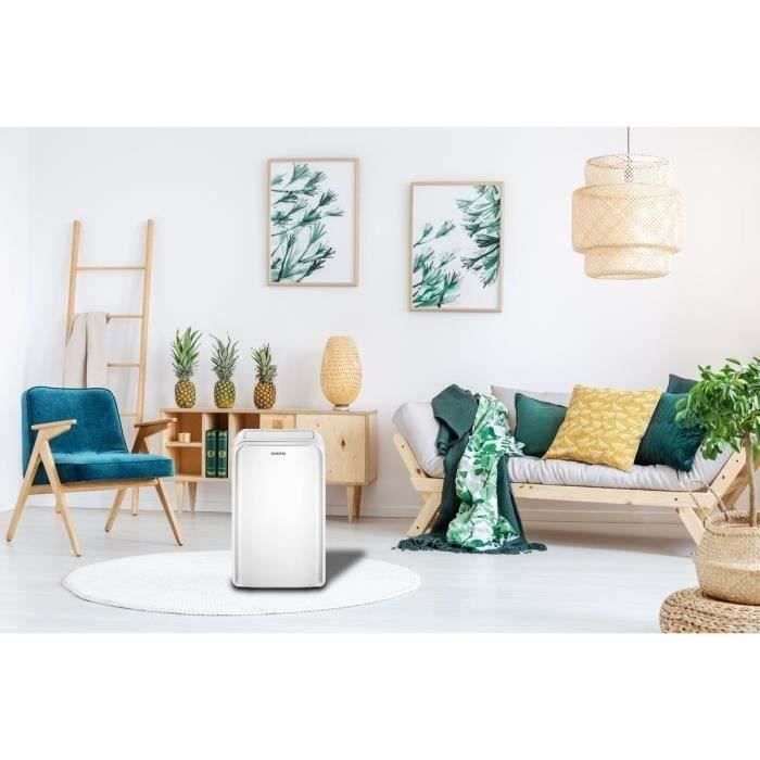 Climatiseur monobloc rÈversible mobile OCEANIC - 3530 W - 12000 BTU - Chaud/Froid - Programmable - Classe ÈnergÈtique A