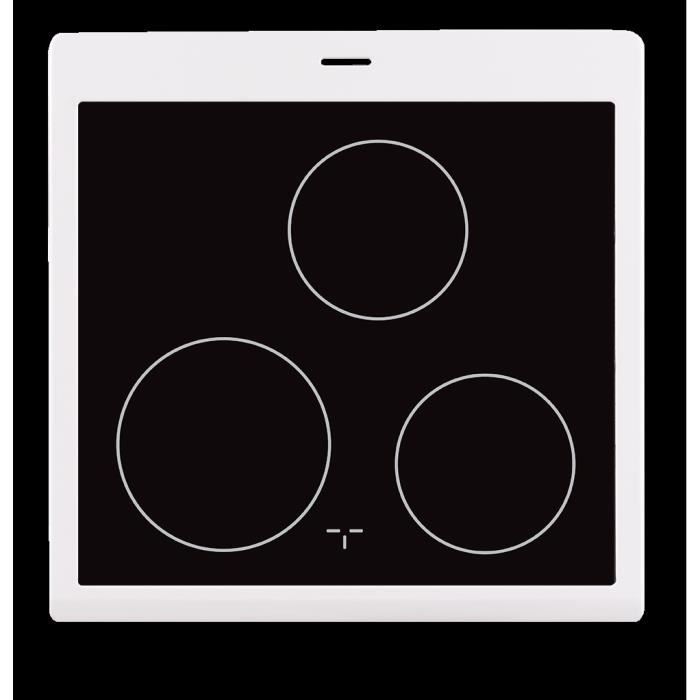 OCEANIC Cuisiniere vitrocÈramique 50 x50 - four convection naturelle - four 48L - blanc