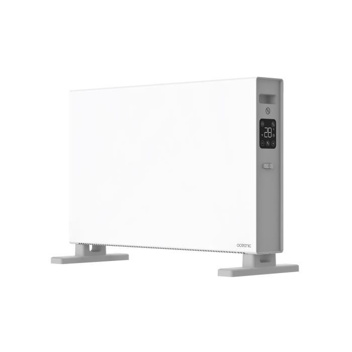 Radiateur convecteur électrique mobile - OCEANIC - 2000 W - 2 puissances - Blanc mat