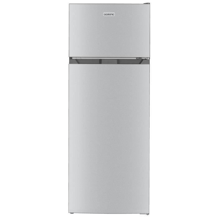 RÈfrigÈrateur congÈlateur haut OCEANIC OCEAF2D206S3 - 2 Portes - 206L - Froid statique - Silver