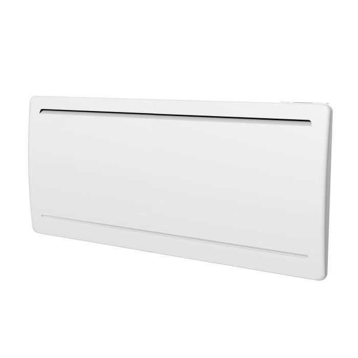 Radiateur Èlectrique fixe a inertie seche cÈramique 2000W OCEANIC Rubis - Design galbÈ - Blanc - NF